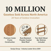 10 Ft. X 12 Ft. Gazebo, Outdoor Patio Wooden Frame Grill Gazebo Backyard BBQ — Results & Stats