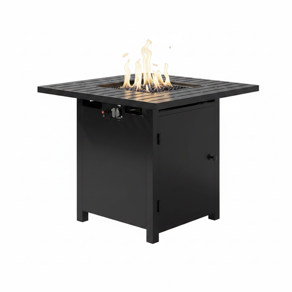 30" Propane Fire Pit Table, 50,000 BTU Gas Fire Pit for Outside, Outdoor Fire Pit with CSA Certification for Backyard Balcony Garden Patio Deck